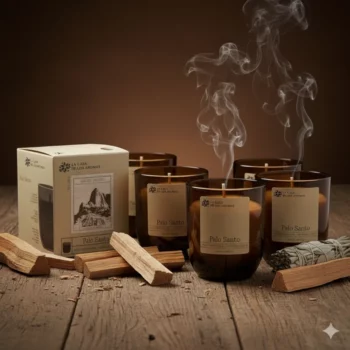 Lot de 16 (2,50€ Pièce) - Bougie parfumée Palo Santo 110 g – La Casa de los Aromas