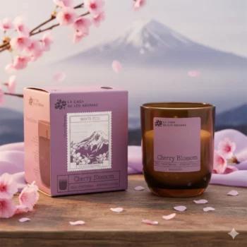 Lot de 8 - Bougie parfumée Cherry Blossom 110 g – La Casa de los Aromas – Image 2