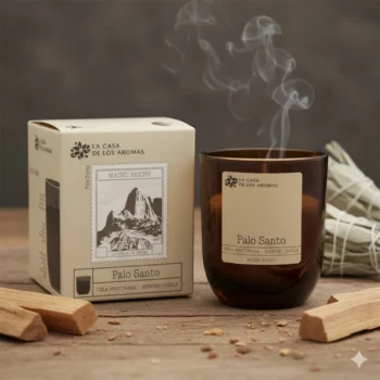 Lot de 16 (2,50€ Pièce) - Bougie parfumée Palo Santo 110 g – La Casa de los Aromas – Image 2