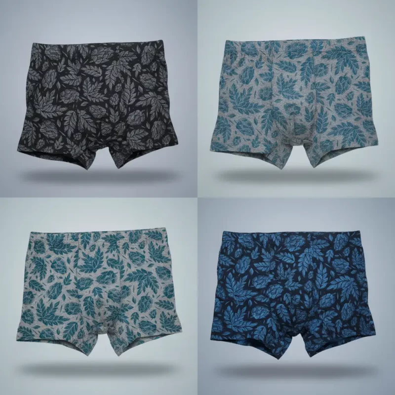 Lot de 12 (soit 1€ unité) : Boxer Homme coton 4 couleurs - M-L-XL-2XL