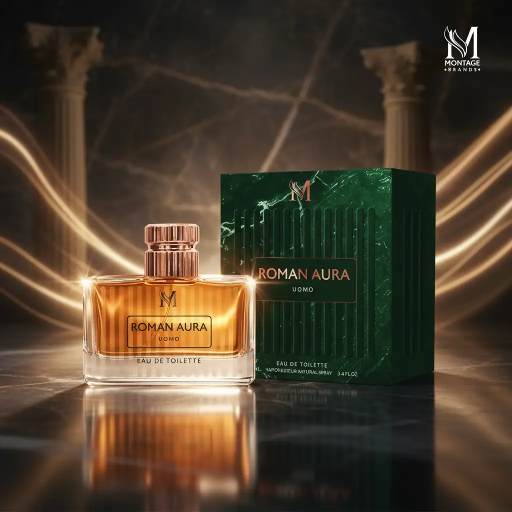 grossiste eau de toilette mirage brand homme roman aura Lot de 5 (4,70€ Pièce) : Eau de Toilette Homme ROMAN AURA 100ml - Mirage – Image 1