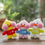 Lot de 12 (soit 1,70€ l'unité) : Porte-Clés Peluche – Canard