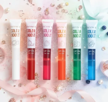 Présentoir de 24 (soit 0,75€ unité) : Huiles à Lèvres Wynie – Color Boost