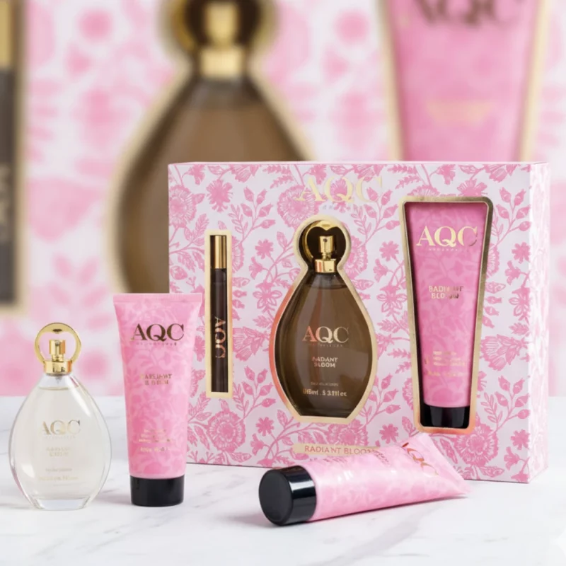 🌸 AQC FRAGRANCES COFFRET PARFUM RADIANT BLOOM ✨