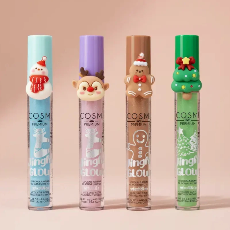 Brillant à lèvres Jingle Glow 2,5 ml 2 Présentoir de 24 (1.72€ pièce) : Brillant à Lèvres Jingle Glow - COSMI PREMIUM – Image 1