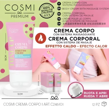 Lot de 2 (Soit 2,50€ pièce) : Crème de Massage Corporelle Effet Chaleur - COSMI PREMIUM – Image 2