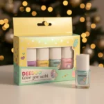 Lot de 6 (soit 5,95€ Pièce) : Coffret cadeau 4 vernis à ongles DEEDOO