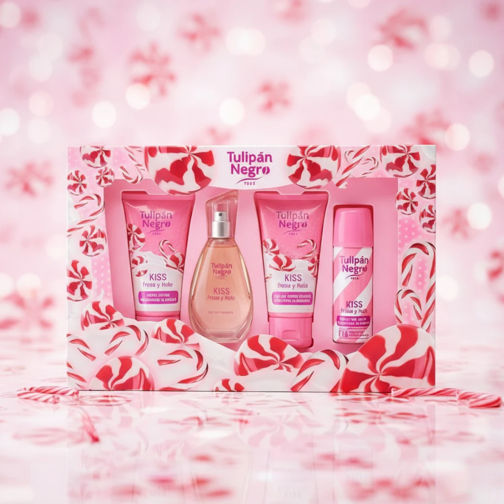 Coffret cadeau 4pcs gourmandes - FRAISE CHANTILLY Lot de 2 (soit 8€ unité) : Coffret cadeau 4pcs gourmandes - FRAISE CHANTILLY – Image 1