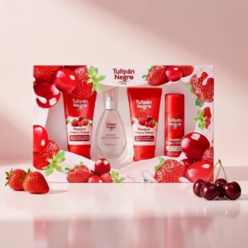 Lot de 2 (soit 8€ unité) : Coffret cadeau 4pcs gourmandes  - Fraise et cerise