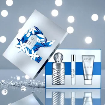 Authentique Coffret 3 Pièces Rochas – Eau de Rochas L’Essentiel 100 ml + 20 ml + Lait Corps 100 ml – Image 2