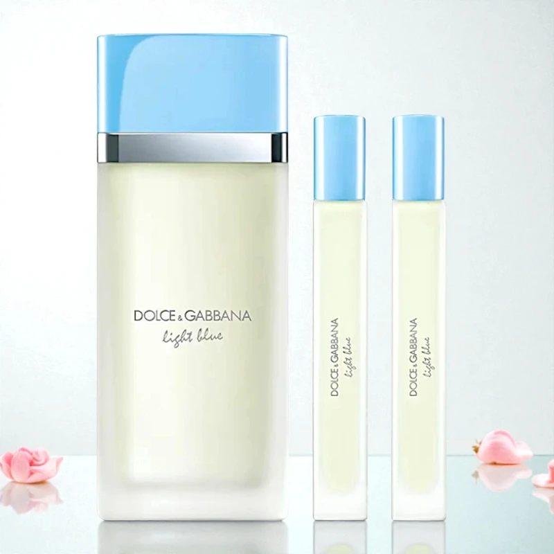 Eau de toilette bleu clair 100 ml + eau de toilette 10 ml + eau de toilette 10 ml Authentique Coffret 3 Pièces Dolce & Gabbana – Light Blue (Edition 2025) – Image 1