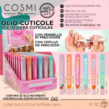 Présentoir de 24 (1.43€ pièce) : Huile Fruitée En Stylo Pour Cuticules - COSMI PREMIUM – Image 2