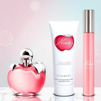 Authentique Coffret 3 Pièces Nina Ricci – Nina 50 ml + Body Lotion 75 ml + 10 ml