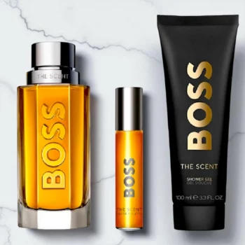 Authentique Coffret 3 Pièces Hugo Boss – The Scent edp 100 ml + edt 10 ml + Gel Douche 100 ml