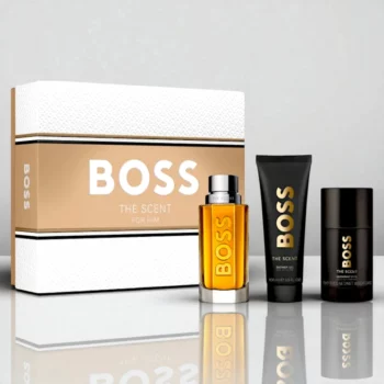 Authentique Coffret 3 Pièces Hugo Boss – The Scent edt 100 ml + Gel Douche 100 ml + Déodorant Stick 75 ml – Image 2