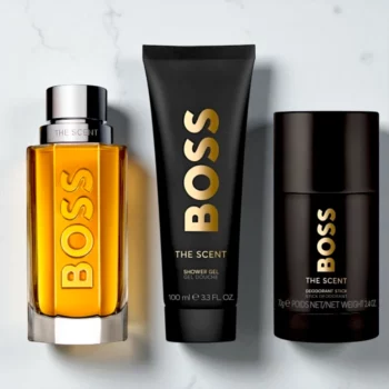 Authentique Coffret 3 Pièces Hugo Boss – The Scent edt 100 ml + Gel Douche 100 ml + Déodorant Stick 75 ml