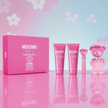 Authentique Coffret 3 Pièces Moschino – Toy 2 Bubble Gum 100 ml + 10 ml + Body Lotion 100 ml + Shower Gel 100 ml – Image 2