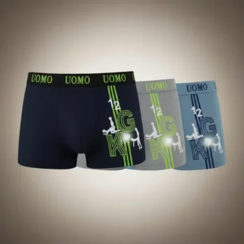 Lot de 24 (soit 1€ unité) : Boxers Homme 4 Couleurs – Tailles M à 3XL
