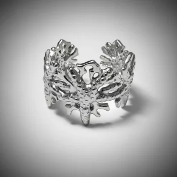 Lot de 50 Bagues (1,80€ Pièce) : Bague Ajustable Argenté Qualité N°1- Mélange ± 30 Différentes – Acier Inoxydable – Image 5