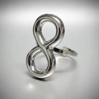 Lot de 50 Bagues (1,80€ Pièce) : Bague Ajustable Argenté Qualité N°1- Mélange ± 30 Différentes – Acier Inoxydable – Image 4