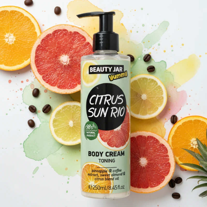 fournisseur de body creme beauty jar citrus sun rio 🍊 Crème Corporel CITRUS SUN RIO – Beauty Jar 250 ml - 98 % d'ingrédients naturels – Image 1
