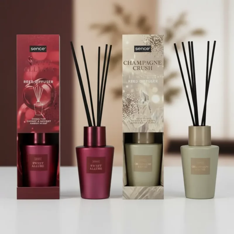 🌹🍾 Lot de 12 (Soit 3,95€ Pièce) : Mikado Diffuseur SENCE Collection "Night Luxe" (Assortiment) ✨