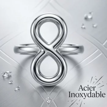 Set de 5 (2,20€ Pièce) 💍 Bagues en Acier Inoxydable – Collection "Argentée" – Image 6