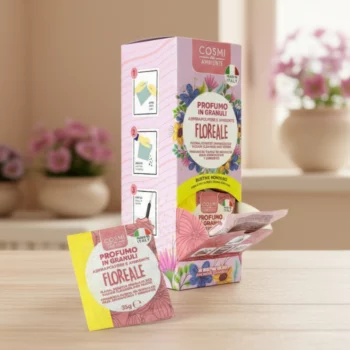 Présentoir de 25 (soit 0.72€ pièce) : Perles Parfumées pour Aspirateur Florales - COSMI AMBIENTE