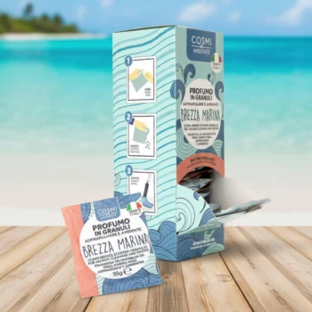 Présentoir de 25 (soit 0.72€ pièce) : Perles Parfumées pour Aspirateur Brise Marine - COSMI AMBIENTE