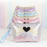 Lot de 12 (2,75€ Pièce) : Trousse de Toilette COEUR - 23x15cm