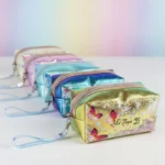 Lot de 12 (2,55€ Pièce) : Trousse de Toilette PAPILLONS - 19x9x8,5cm