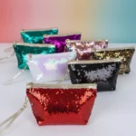 Lot de 12 (2,55€ Pièce) : Trousse de Toilette à Paillettes