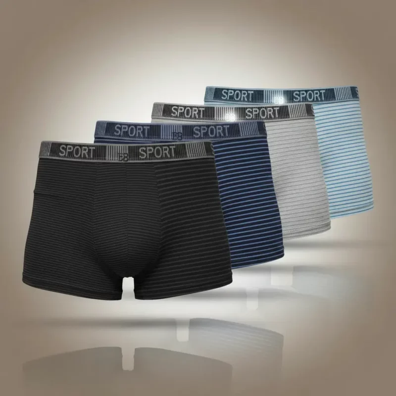 Lot de 24 (soit 1€ unité) : Boxers Homme 4 Couleurs – Tailles M à 3XL