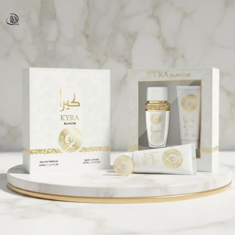 🌸 Coffret KYRA BLANCHE AFAQ pour Femme – L'Élégance Pure et Lumineuse (Duo 100ml) ! 🤍✨