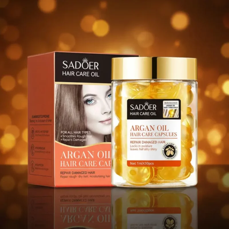 L'Or du Maroc ! 💎 Huile Essentielle d'Argan pour Cheveux 30 Capsules – SADOER (Soin Réparateur Anti-Frisottis) ✨