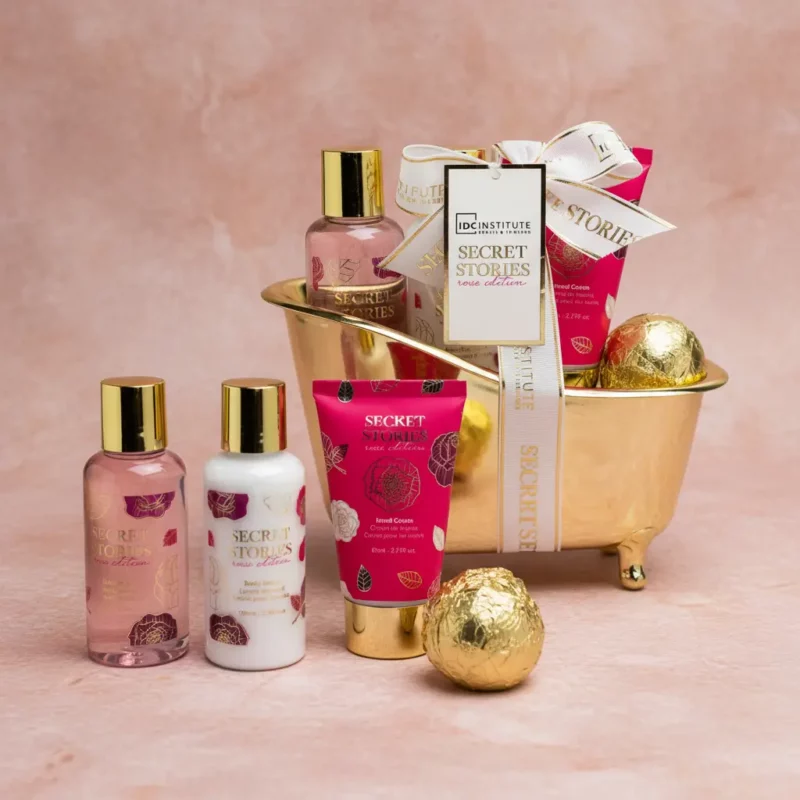 🌹✨ Révélez Vos Secrets avec le Coffret Bain Secret Stories Rose Edition (4 Pièces) 🛁💫