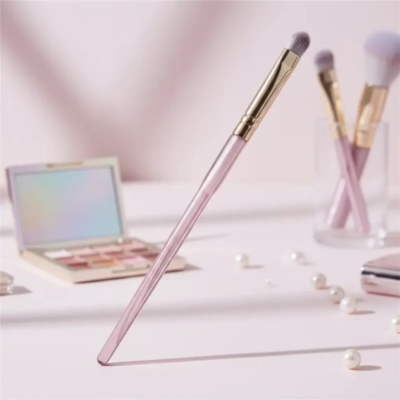 👁️Lot de 12 (soit 1,20€ Le Pinceau) : Pinceau Fard à Paupières Plat/Court – L'Intensité en un Geste ! 💜