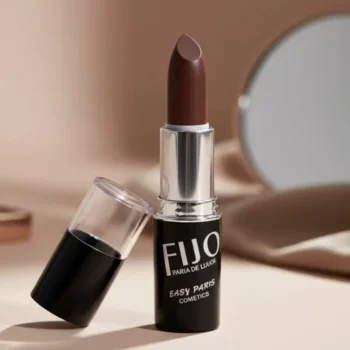 💋Lot de 6 (soit 0,99€ unité) :  💋 Rouge à Lèvres Fixe (Teinte Marron Intense) – Le Must-Have Tendance 24H ! 🤎