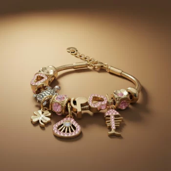 🌟Lot de 6 (2,80€ Pièce) : Bracelet Charm's Doré "Mystic Chance" - Acier Inoxydable & 6 Couleurs Scintillantes 🍀✨ – Image 4