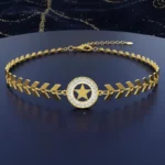 ✨Bracelet en Acier Inoxydable de Haute Qualité ! - Etoile Doré & Strass💎