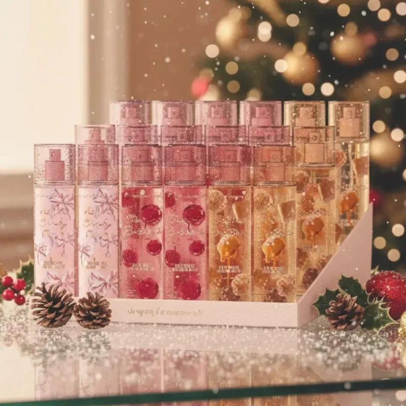 Présentoir de 18 (soit 3,90€ l’unité) : Brumes Corporelles Gourmandes 100ml – Collection "Plaisirs Sucrés" (3 Assortiments) ✨