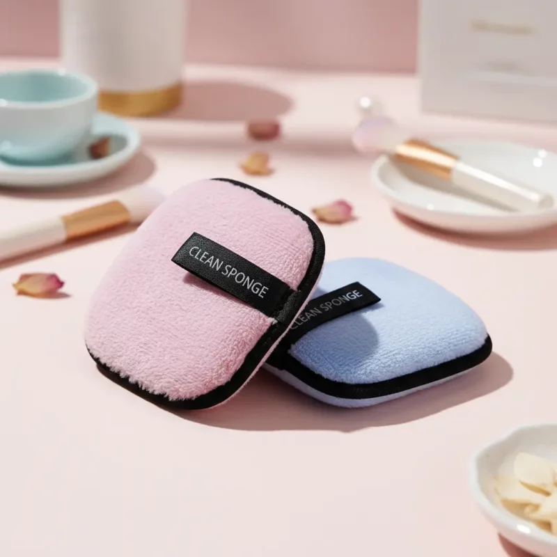 🧖‍♀️Lot de 12 (soit 1,05€ Pièce) : Éponge Démaquillante Réutilisable (10cm) – Le Secret d'une Peau Nette et Douce ! 🌿