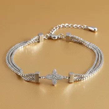 Lot de 10 (1,70€ Pièce) : 10 Bracelets Strass Différents Dorés Acier Inoxydable – Qualité Premium & Designs Variés 🎁✨ – Image 5