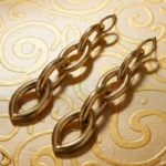 ✨Boucles d'Oreilles Pendantes Maxi-Maillons Dorés💎Acier Inoxydable de Haute Qualité