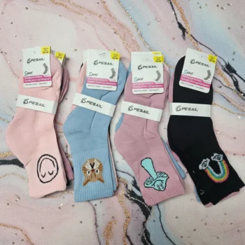 🧦 LE LOT ULTIME : 120 Paires de Chaussettes Femme (Hautes & Basses) – Très Beau Lot à Prix Cassé ! 📦✨ – Image 10