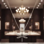 ✨Collier "Libellule Ajourée" Argentée💎Acier Inoxydable de Haute Qualité