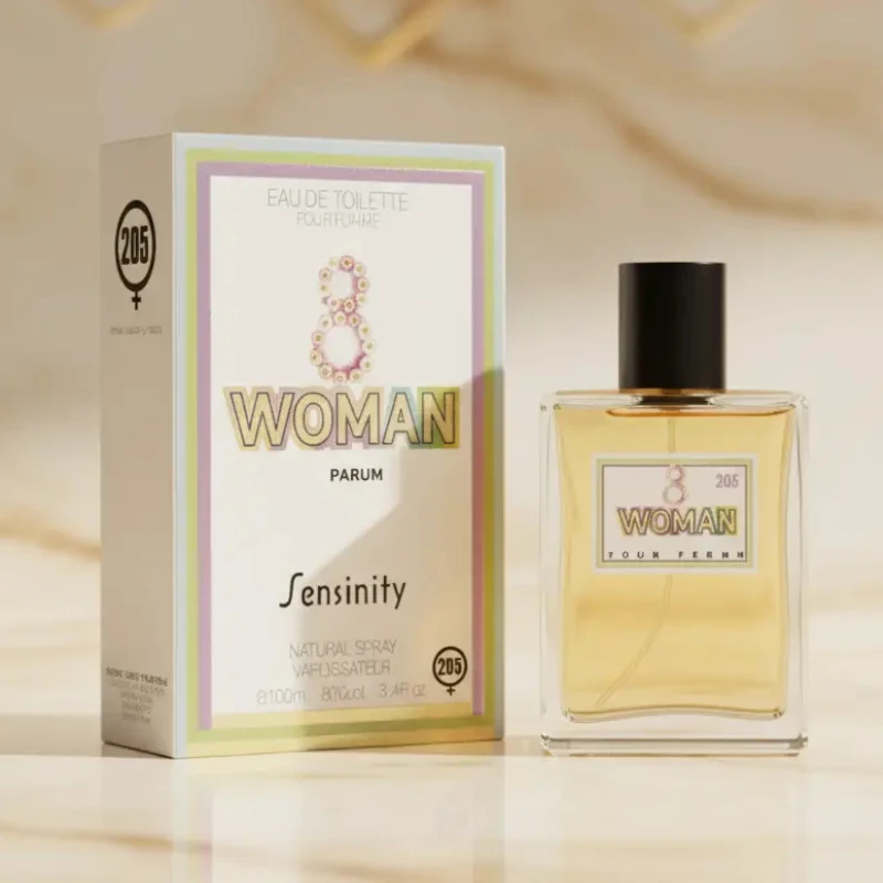grossiste eau de toilette homme sensinity (14) A Partir de 2,20€ Prix Dégressif : WOMAN 8 POUR FEMME Eau de Toilette SENSINITY - Le Parfum Générique qui Défie le Luxe ! 💰 – Image 1