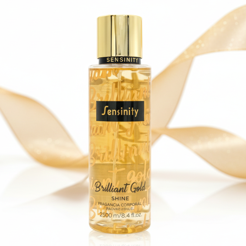 grossiste en brume corporelle sensinity (5) Brumes Corporelles Parfumées BRILLANT GOLD - Sensinity 250ml 💎✨ – Image 1