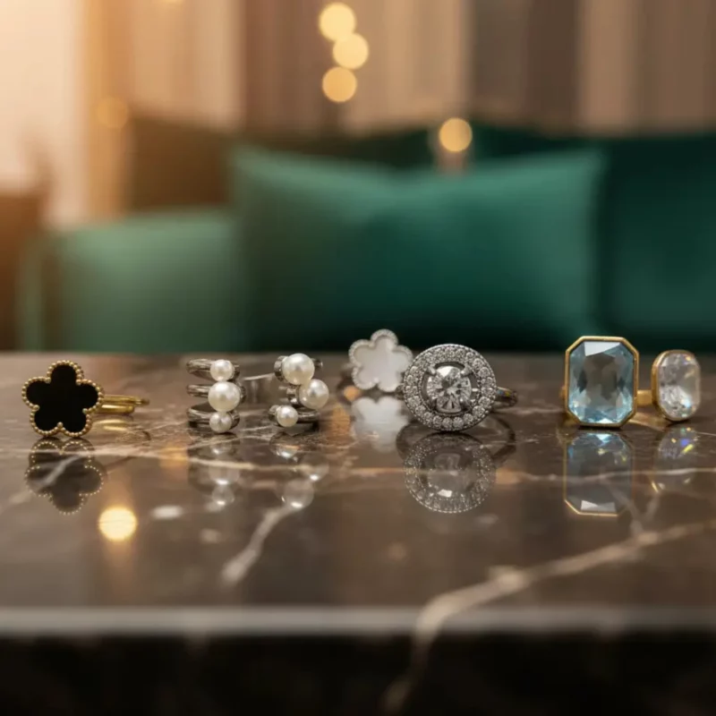 Lot de 10 (soit 1,99€ l’unité) 💍 Bagues Tendance "Statement" Dorées & Argentées En Acier Inoxydable - Mélanges aléatoires