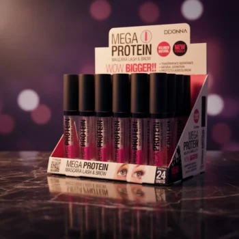 Présentoir de 24 (soit 0,86€ l'unité) 🌟Mascara Soin MEGA PROTEIN Transparent - Cils & Sourcils - D'DONNA✨